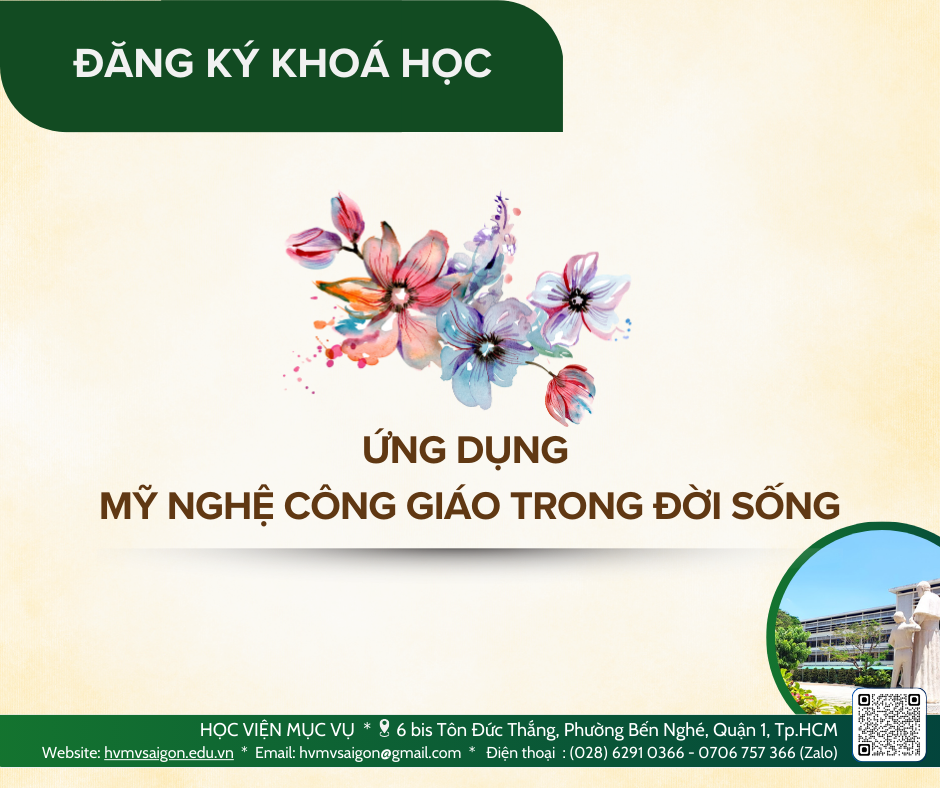 Ứng dụng mỹ nghệ Công giáo trong đời sống